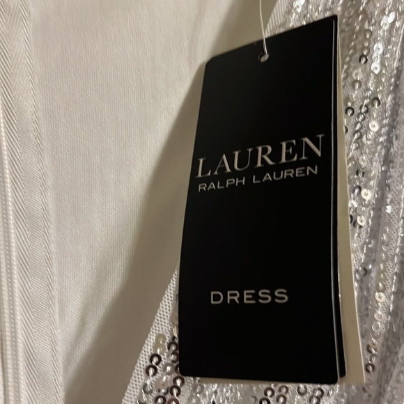 Lauren Ralph Lauren sleeveless formal dress for women with a sequin top. Sz 10 - Picture 7 of 10